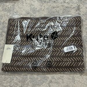 NWT baby blanket espresso herringbone